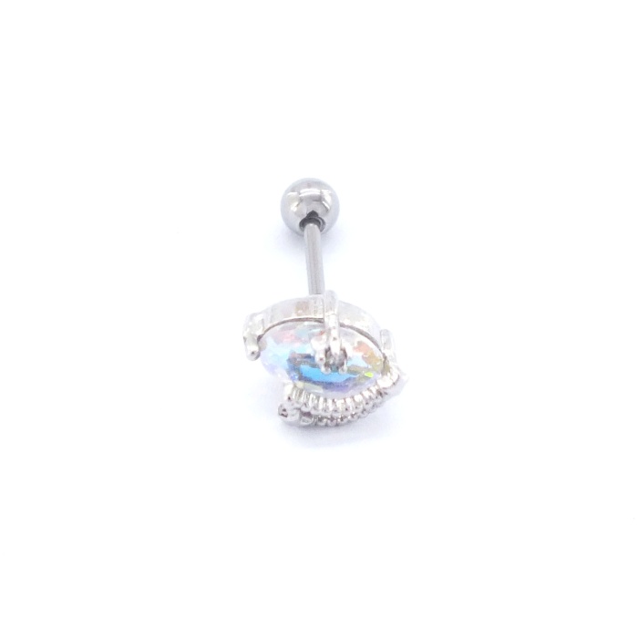 316L Çelik Zirkon Taşlı Gökyüzü Şekilli Piercing PRC-170