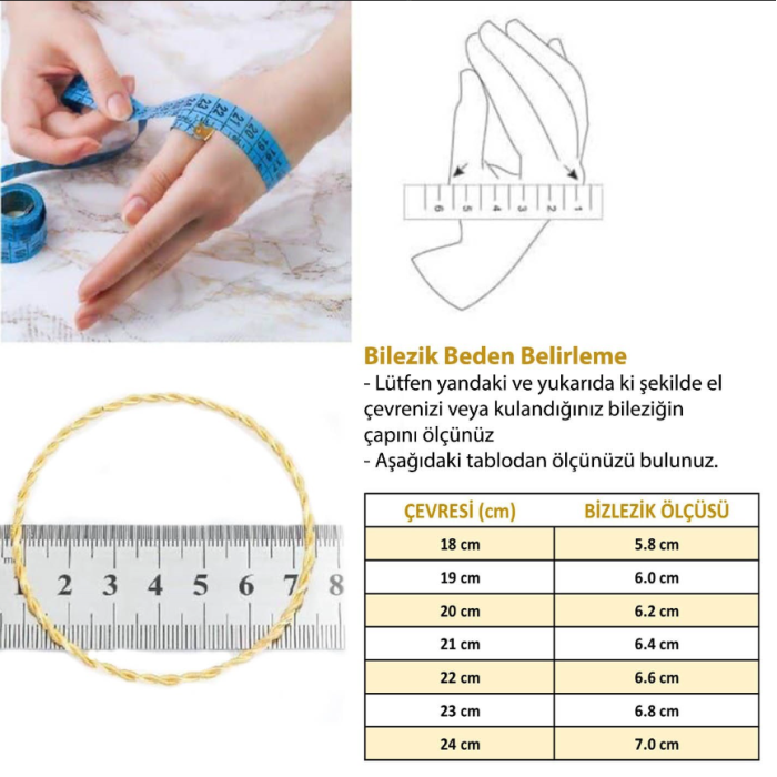 İmitasyon Burma Bilezik Başak Model 8 mm - 5 Adet BSET-102