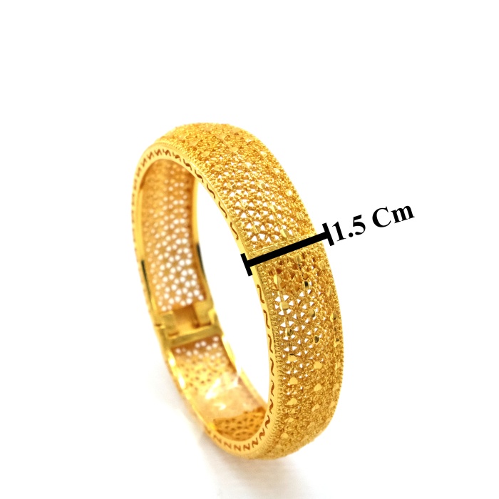 Çelik Kelepçe Altın Kaplama Kadın Hint Model BLZ-615