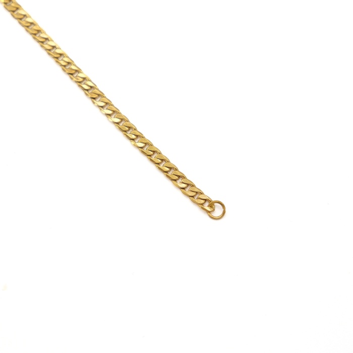 Çelik Bileklik Altın Kaplama Erkek Figaro Model-EBLK-517
