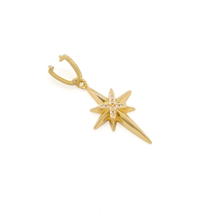 Ajda Charm Çelik Altın Kaplama Kadın Kuzey Yıldızı Model-CHR-103