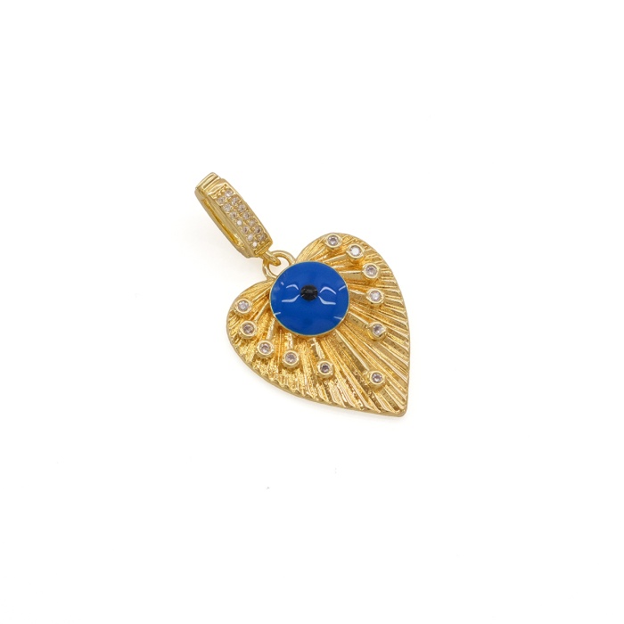 Ajda Charm Çelik Altın Kaplama Kadın Nazar Boncuklu Model-CHR-105