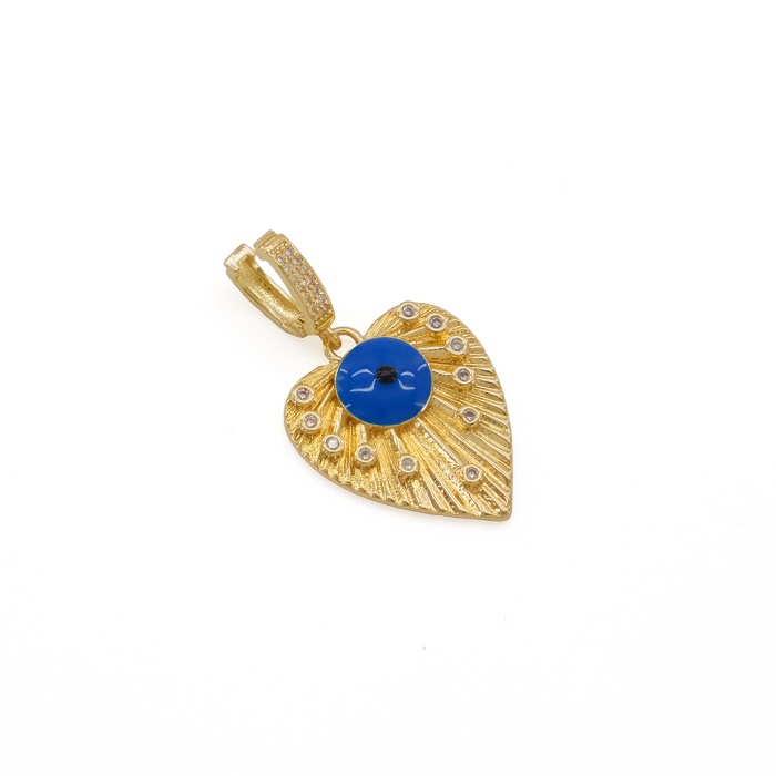 Ajda Charm Çelik Altın Kaplama Kadın Nazar Boncuklu Model-CHR-105