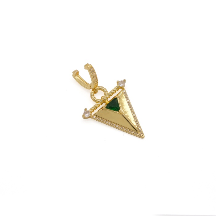 Ajda Charm Çelik Altın Kaplama Kadın Üçgen Model-CHR-106