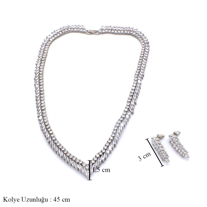 Çelik Taşlı Su Yolu Model Kadın Set SET-164