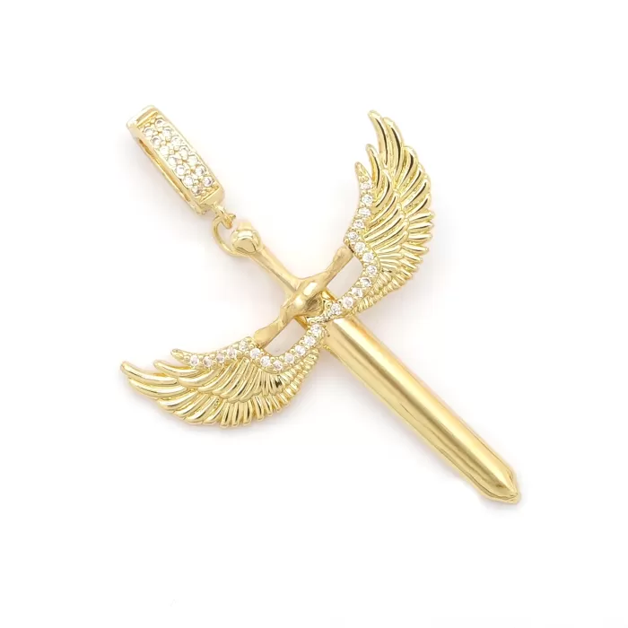 Ajda Charm Çelik Altın Kaplama Kadın Melek Model-CHR-104