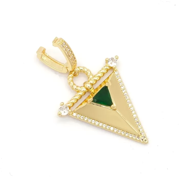 Ajda Charm Çelik Altın Kaplama Kadın Üçgen Model-CHR-106