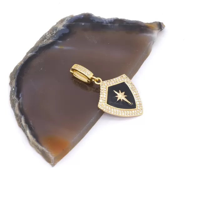 Ajda Charm Çelik Altın Kaplama Kadın Kuzey Yıldızı Model-CHR-107