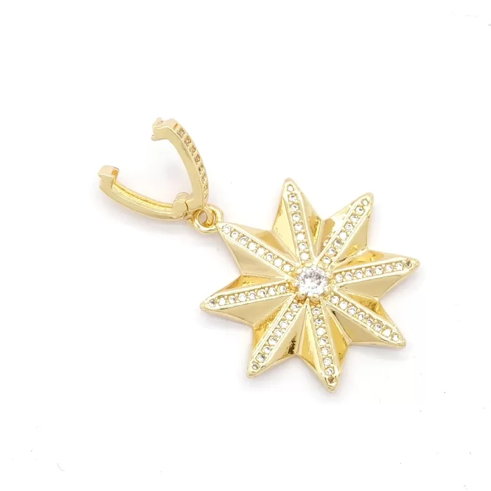 Ajda Charm Çelik Altın Kaplama Kadın Yıldız Model-CHR-116