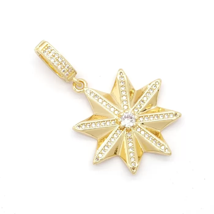 Ajda Charm Çelik Altın Kaplama Kadın Yıldız Model-CHR-116