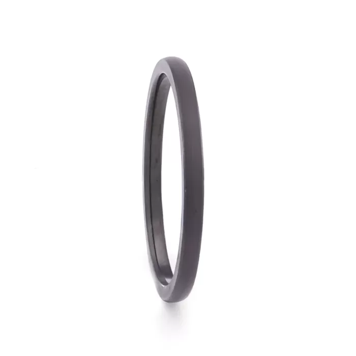 Siyah Çelik Yüzük Alyans 2 mm YZK-220