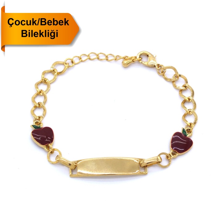 Bebek Bileklik Altın Kaplama Elma ModelBLK-815