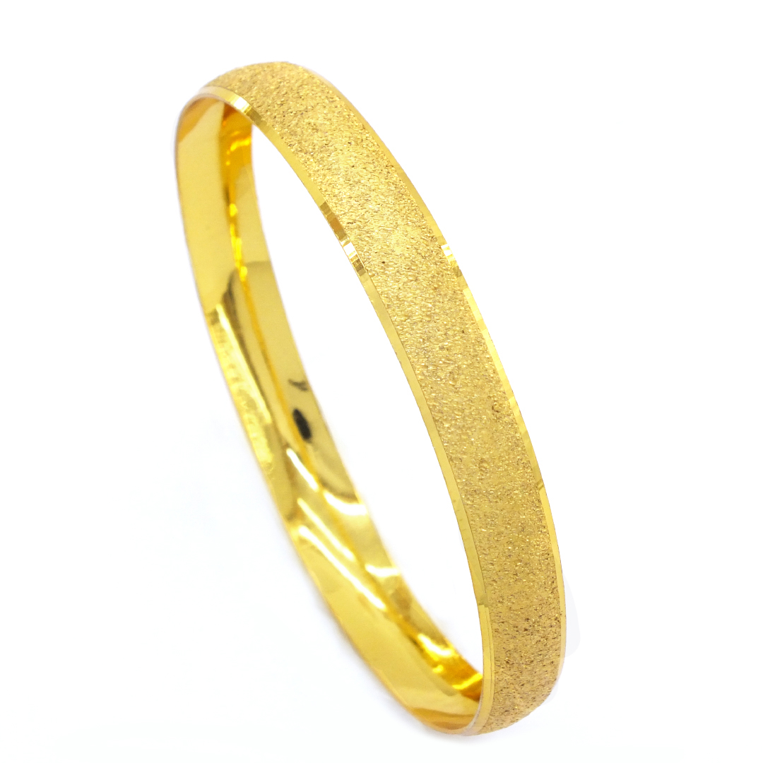 Altın Kaplama Simli Bilezik 0.8 cm BLZ-3049