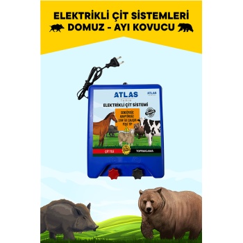ELEKTRİKLİ ÇİT CİHAZI 220V FİŞLİ TAK ÇALIŞTIR 30.000 VOLT 5 YIL GARANTİ