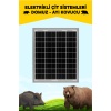 ATLAS ELEKTRİKLİ ÇİT 25W GÜNEŞ PANELİ