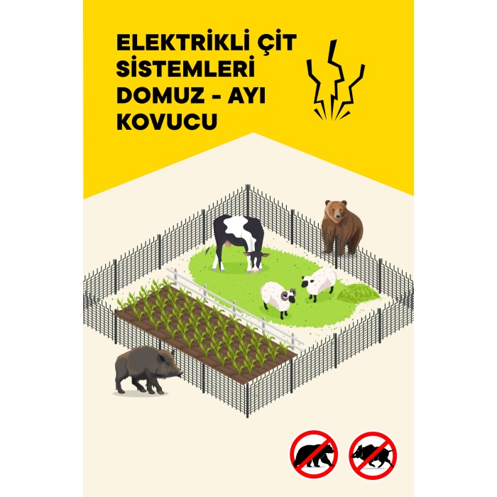 ATLAS ELEKTRİKLİ ÇİT 5 YIL GARANTİ 2000MT SET ÖMÜRLÜK ÜRÜN NO4