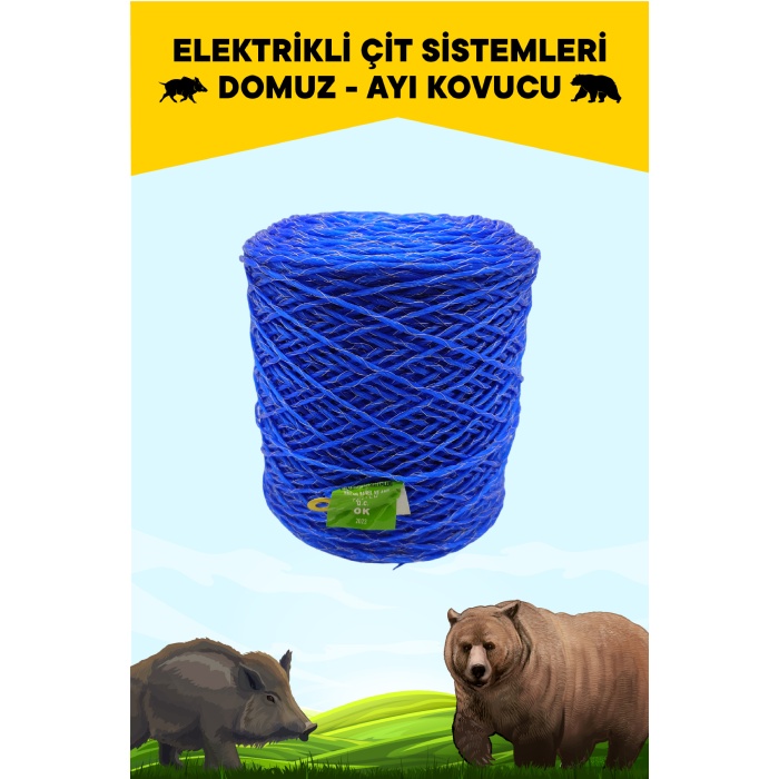 ATLAS ELEKTRİKLİ ÇİT İÇİN 500 METRE KROM TEL SARILI İP ÖZEL ÜRÜN