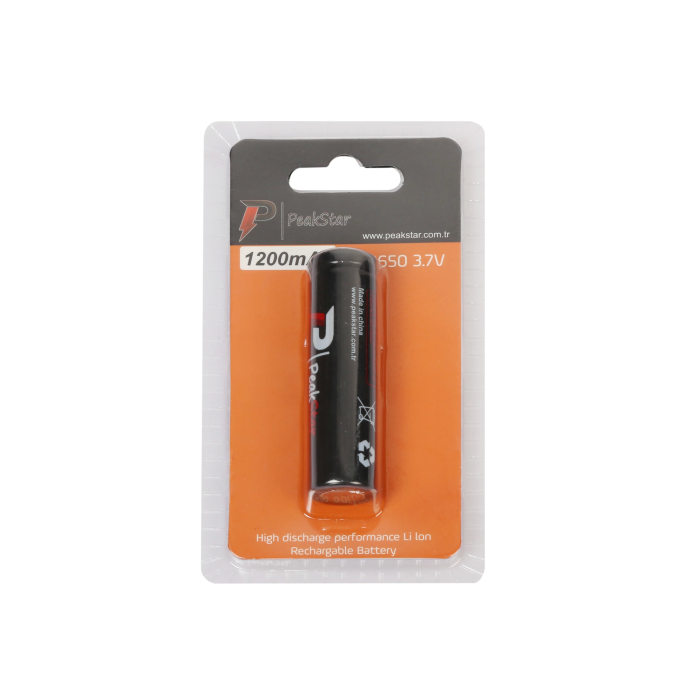 Orjinal 3.7 V 1200 Mah Şarj Edilebilir 18650 Atlas Model Li-ion Şarjlı Pil