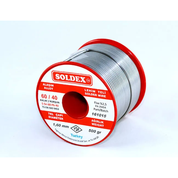 60-40 Lehim Teli 500 Gr 1.2 Mm - Sn:60 / Pb:40