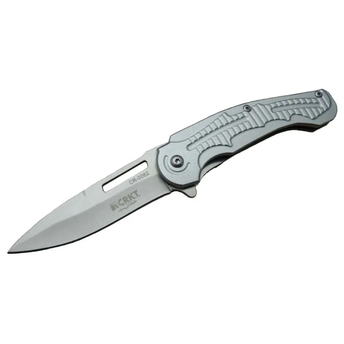 Cr 0062 Gri Oluklu Kamp Çakı 17,5 Cm - Otomatik, Kılıflı, Kutulu