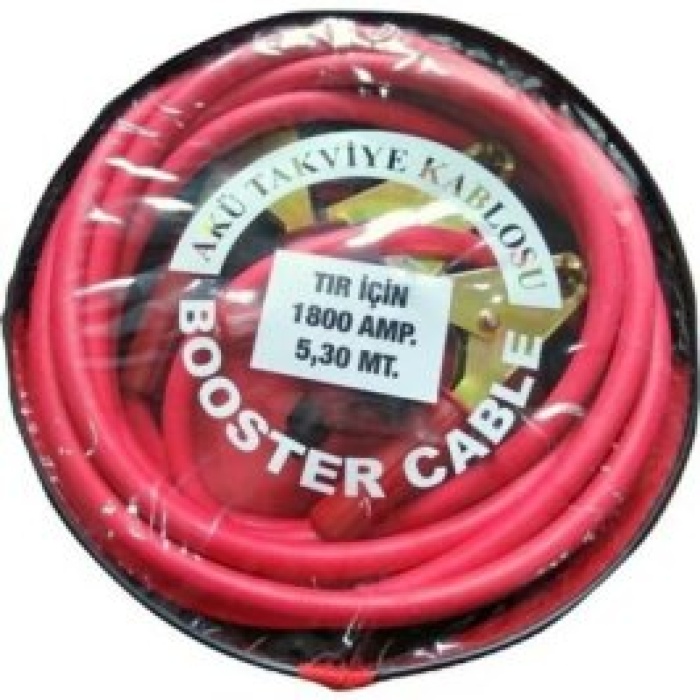 BOOSTER-1220 ( 1800 AMPER ) ( TIR İÇİN ) AKÜ TAKVİYE KABLOSU 5.3MT*12