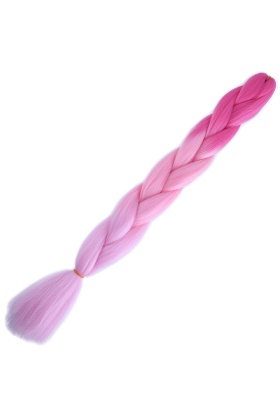 Afrika Örgülük Ombreli Sentetik Saç 100 Gr. - Koyu Pembe / Açık Pembe / Pembe