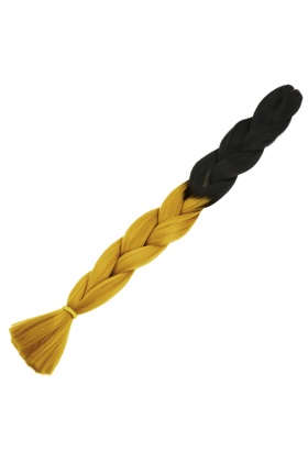 Afrika Örgülük Sentetik Ombreli Saç 100 Gr. - Siyah / Koyu Karamel