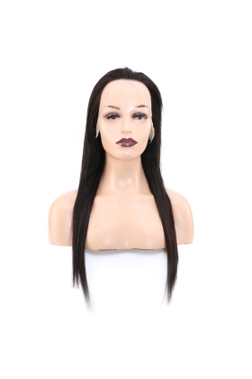 Düz Front Lace Gerçek Tül Peruk - Doğal - 60-65cm