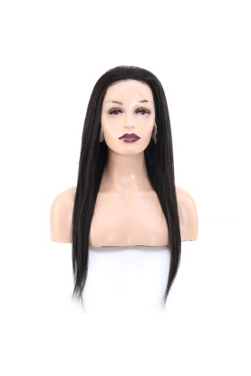 Front Lace Gerçek Tül Peruk Düz - Doğal - 60-65cm