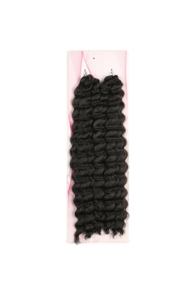 Nice Bulk Afro Su Dalgası Saç - Koyu Kestane