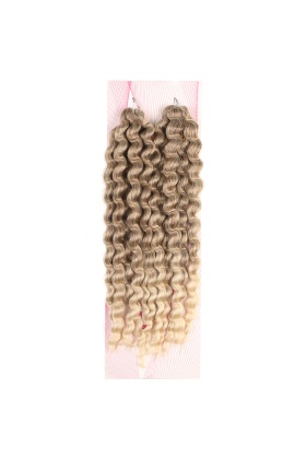 Nice Bulk Afro Su Dalgası Saç - Küllü Kumral / Platin Ombreli