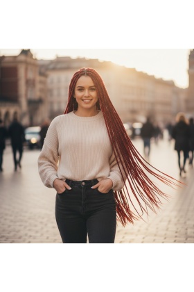 Afrika Örgüsü Ve Rasta İçin Sentetik Saç - Açık Kızıl