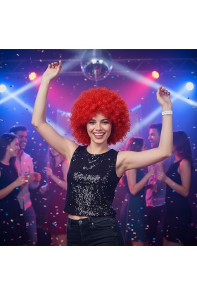 Animasyon Parti Ve Palyaço Peruğu - Kırmızı