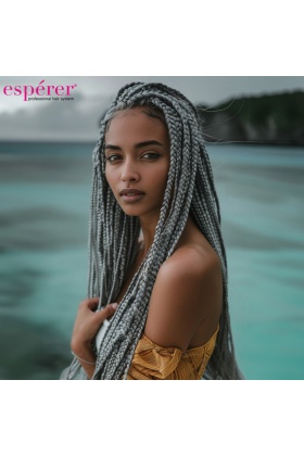 Sentetik Örgülük Saç Esperer 100 Gr. - Koyu Gri