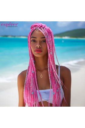 Sentetik Örgülük Saç Esperer 100 Gr. - Açık Fuşya