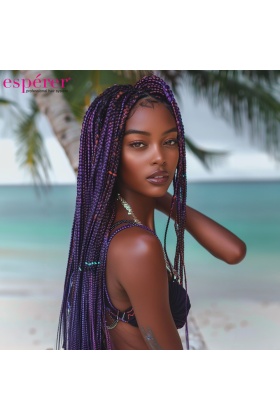 Sentetik Örgülük Saç Esperer 100 Gr. - Mor