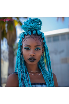 Sentetik Örgülük Saç Esperer 100 Gr. - Turkuaz