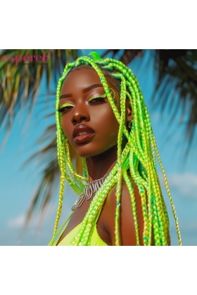 Sentetik Örgülük Saç Esperer 100 Gr. - Neon Yeşil