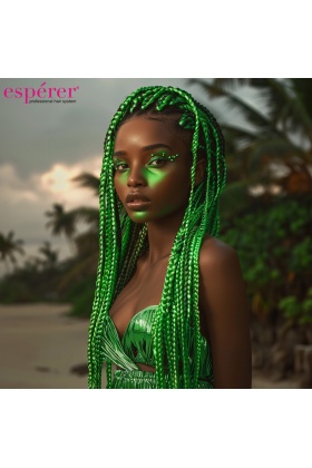 Sentetik Örgülük Saç Esperer 100 Gr. - Yeşil