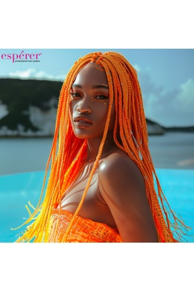 Sentetik Örgülük Saç Esperer 100 Gr. - Turuncu