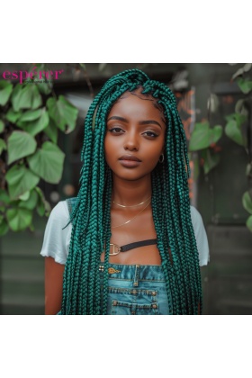 Sentetik Örgülük Saç Esperer 100 Gr. - Koyu Yeşil