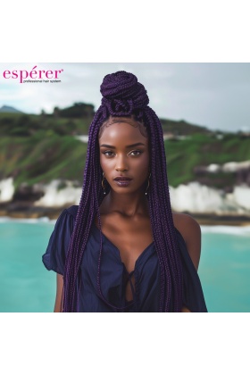 Sentetik Örgülük Saç Esperer 100 Gr. - Mürdüm Moru