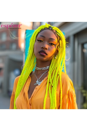Sentetik Örgülük Saç Esperer 100 Gr. - Neon Sarı