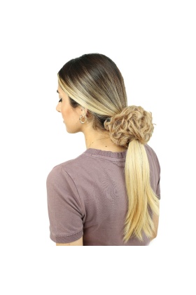 Yoğun Saçlı Lastikli Topuz Toka - Balköpüğü