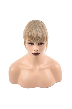 Fiber Sentetik Perçem - Karamel Platin Röfleli