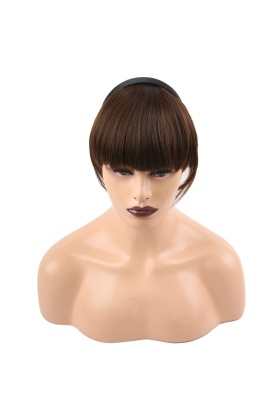 Taçlı Fiber Sentetik Perçem - Kahve Karamel