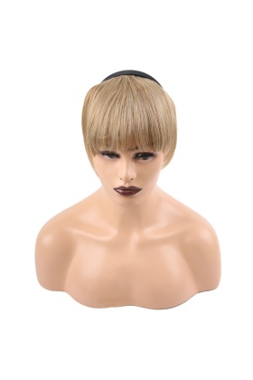 Taçlı Fiber Sentetik Perçem - Karamel Platin Röfleli