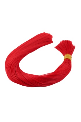 Kırmızı Renkli Sentetik Boğum Saç - 1Kg