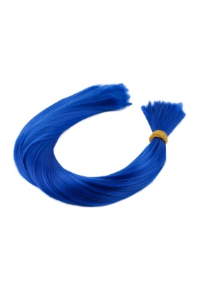 Koyu Mavi Renkli Sentetik Boğum Saç - 1Kg