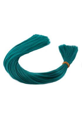 Koyu Yeşil Renkli Sentetik Boğum Saç - 1Kg